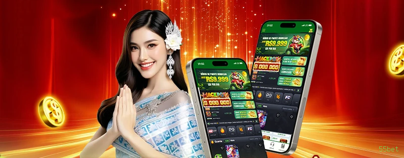 Aplicativo móvel 55bet para iOS e Android